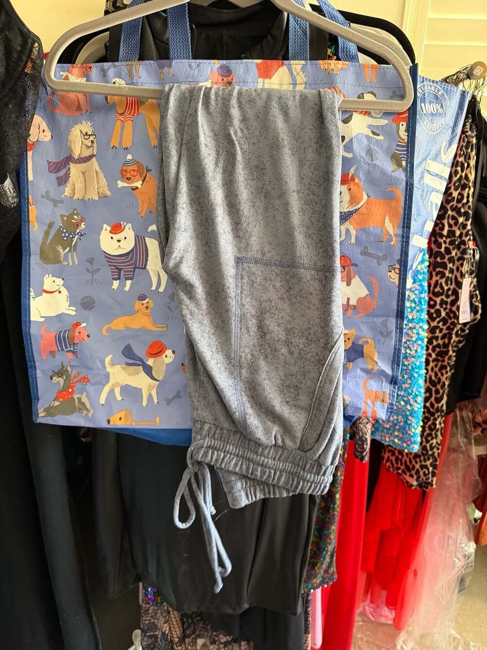 First Love By Lovelyn Heathered Blue Lounge Joggers